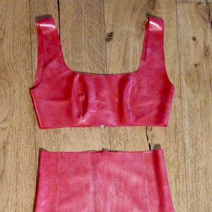 House of CB Latex red set